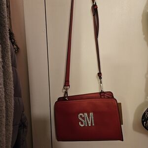 Red Designer Crossbody Bag By STEVE MADDEN